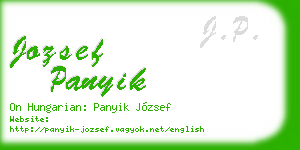 jozsef panyik business card
