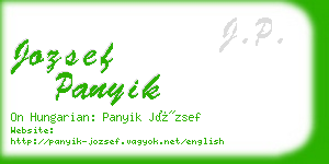 jozsef panyik business card